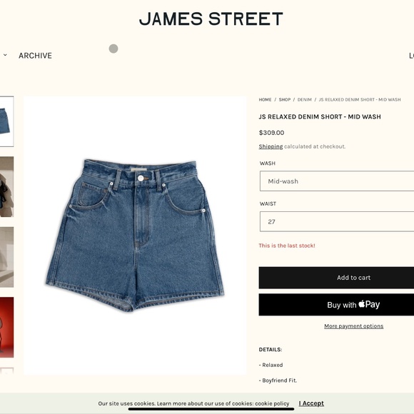 James Street co Denim Shorts - Picture 2 of 3